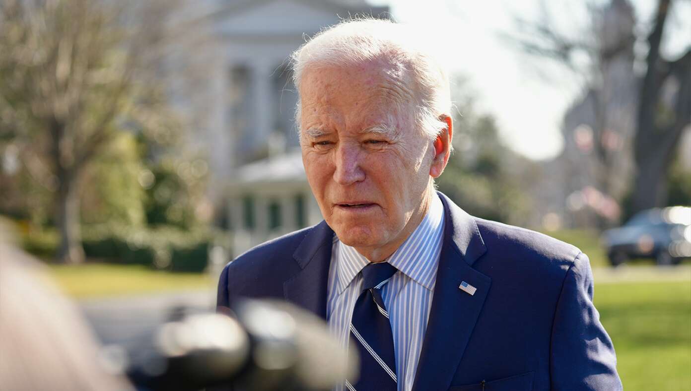 Biden am weißen Haus