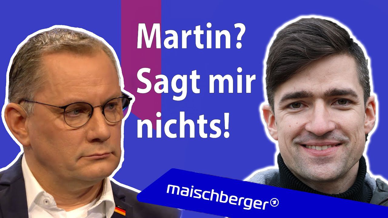 Chrupalla auf Maischberger Thumbnail schaut verdutzt auf Sellner