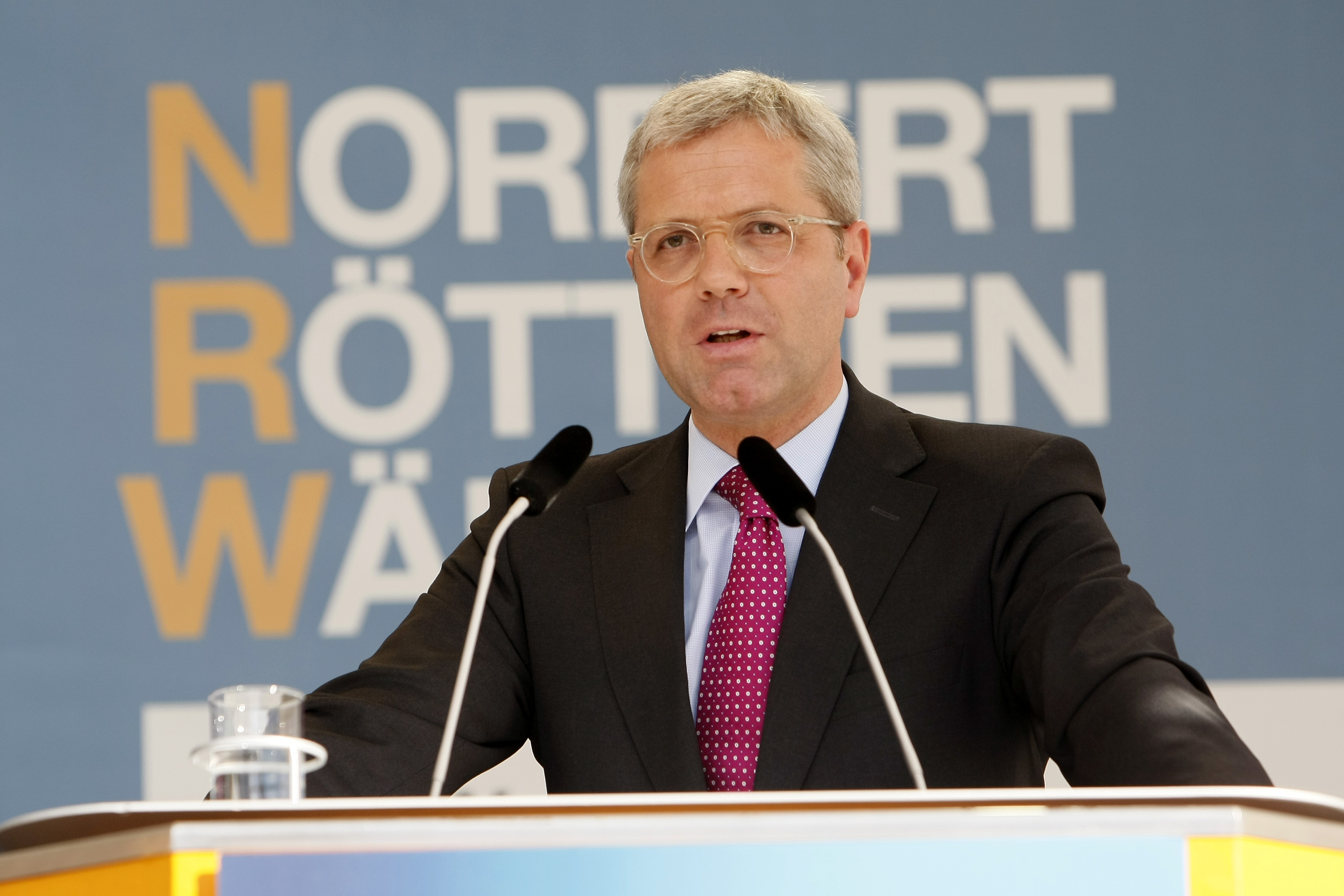 Norbert Röttgen beim Wahlkampf in 2012