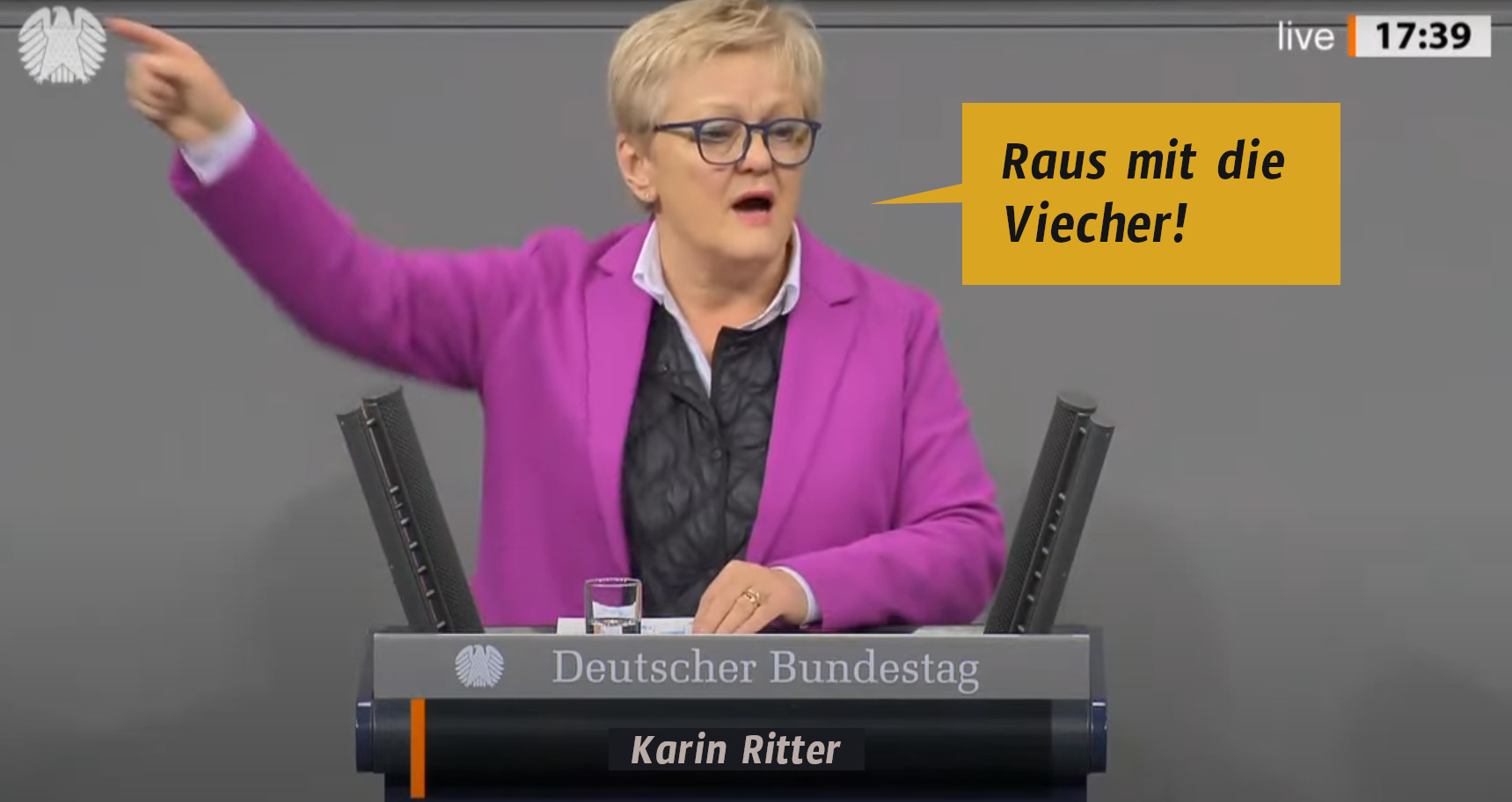 Karin Ritter über AfD-Verbot: "Raus mit die Viecher!"